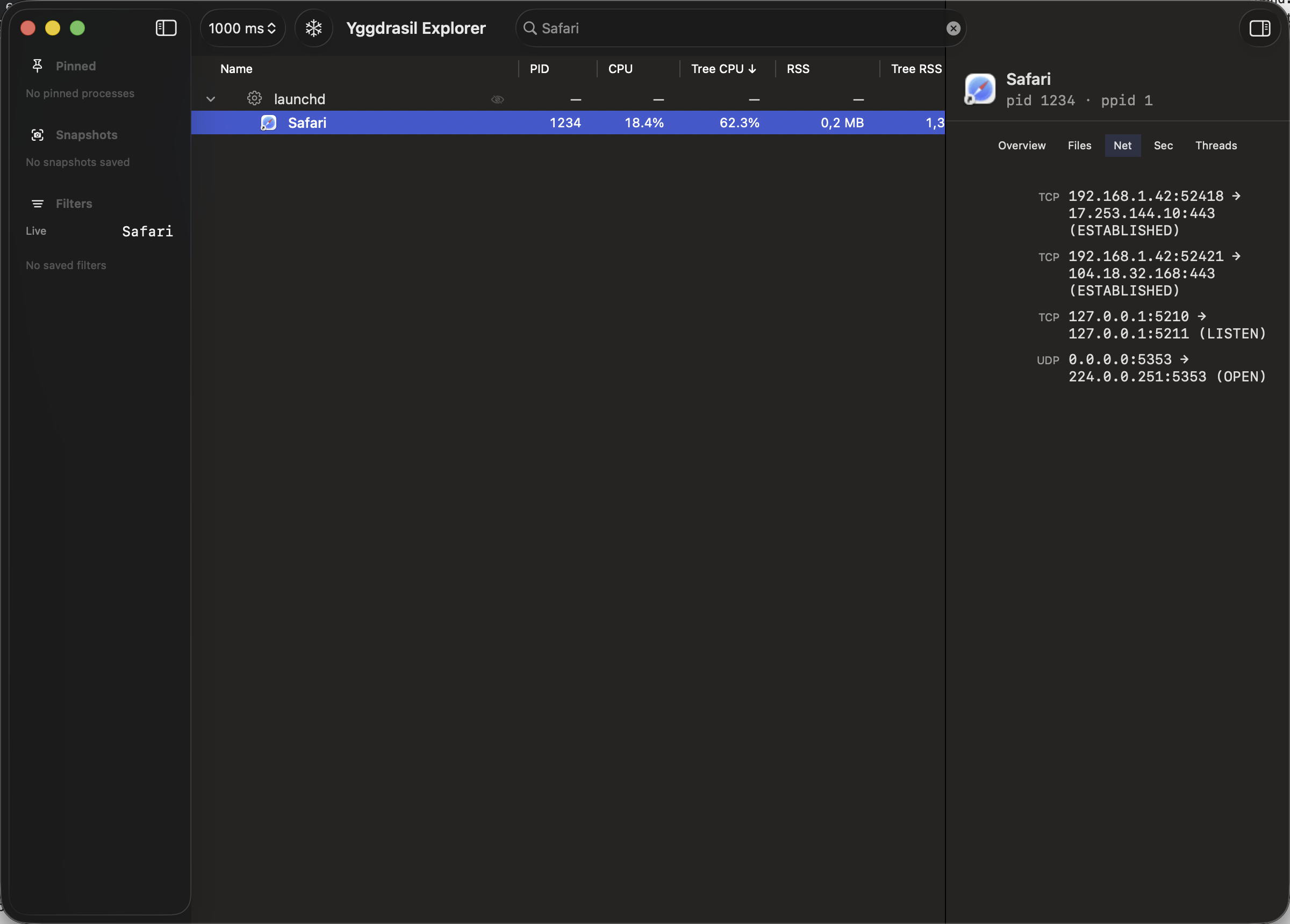 Network connections for nginx