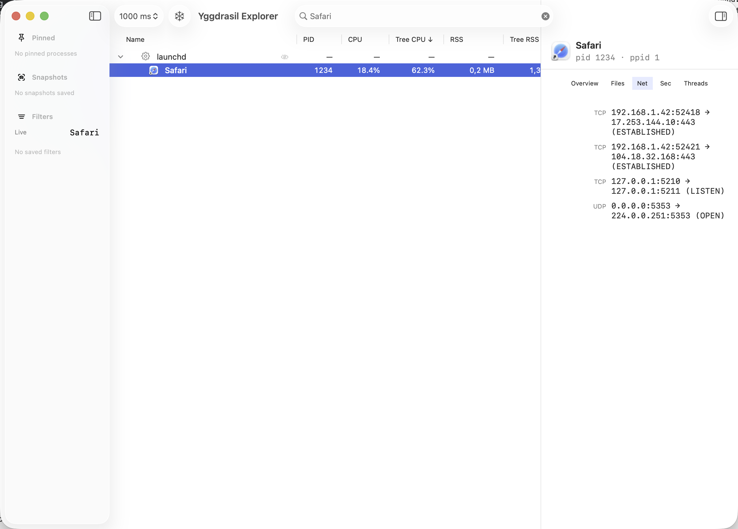 Network connections for nginx